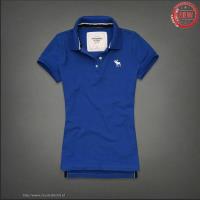 dames abercrombie fitch korte polo tees blauw Best Verkopende prwaz619